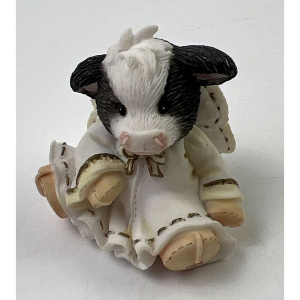 Vintage Enesco Cow Figurine 372471 "Moo Are My Little Angel" 1998